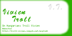 vivien troll business card